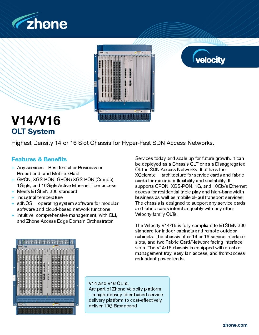 Data Sheets & Briefs - Zhone