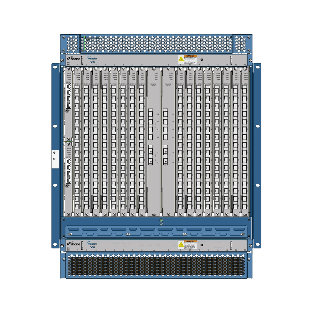 V16, Highest Density 16 Slot Chassis for Hyper-Fast SDN Access Networks.